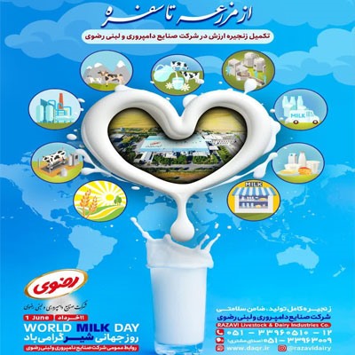 شرکت صنایع دامپروری و لبنی رضوی، پیشگام تولید شیر در شرق کشور